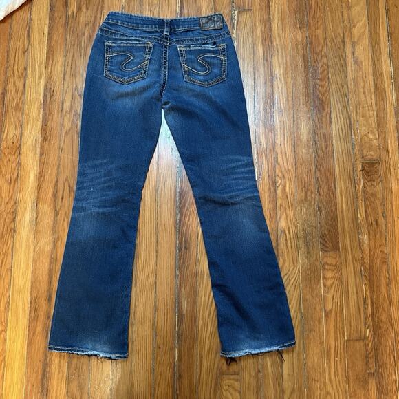 Silver Women's Jeans Aiko Bootcut Medium Blue Fade Wash 29x31 Western Cowboy - Picture 9 of 10